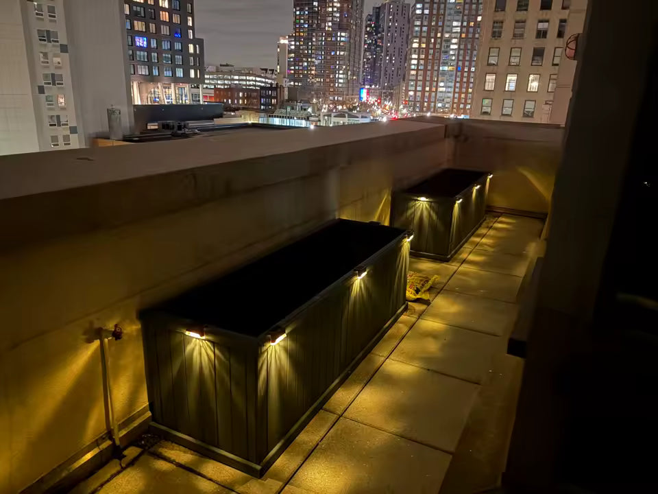 Lampes Solaires d'Extérieur Étanches – Éclairage LED sans Fil pour Escaliers, Terrasse & Jardin (Lot de 4/8/12)