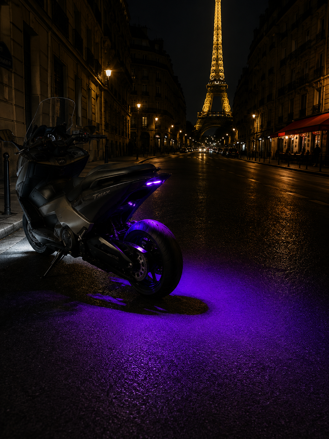 Lumières LED RGB Sans Fil - Éclairage d'Ambiance Voiture, Moto, Vélo, Camping, Extérieur - Stroboscope & Feux de Sécurité, Télécommande 8 Couleurs, Rechargeable, Étanche