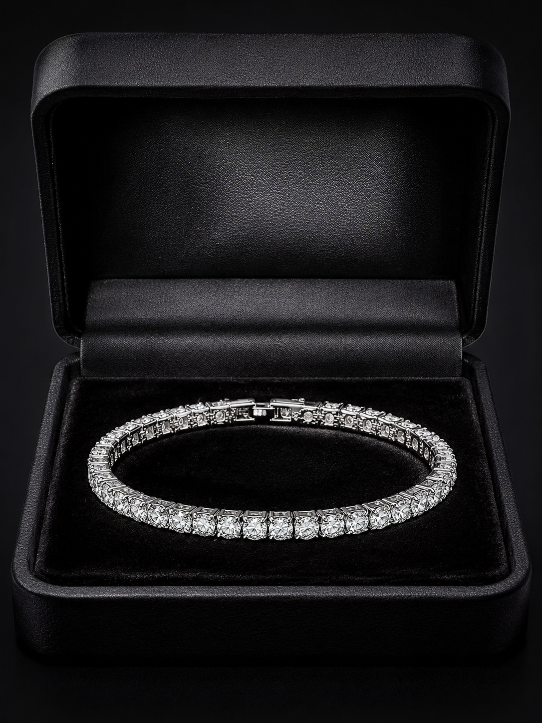 Bijoux de Mode Bracelet Élégant en Argent avec Pierres Claires pour une Tenue Raffinée et Chic (Bracelet Femme Argent Élégant | Bijou Chic — Zenchic)